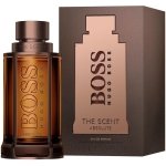 Hugo Boss The Scent Absolute 50ml Eau de Parfum, a men's fragrance in a sleek, dark amber bottle.